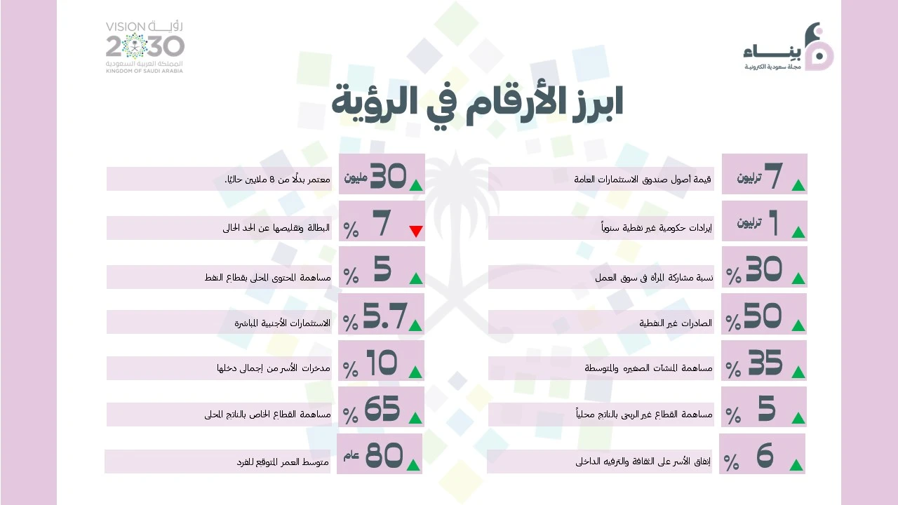 الرؤية في ارقام